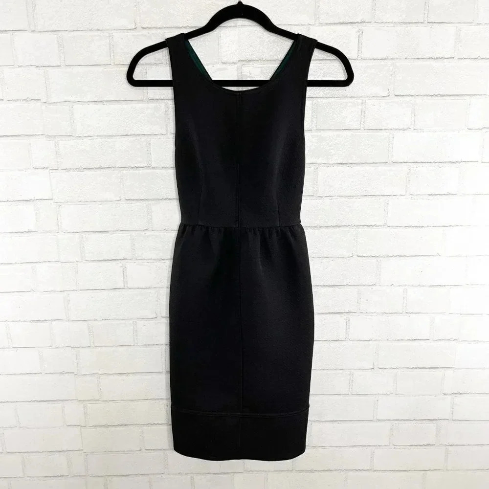 Maeve - Anthropologie Black Criss Cross Romper Style Dress Women's Size 2 Petite